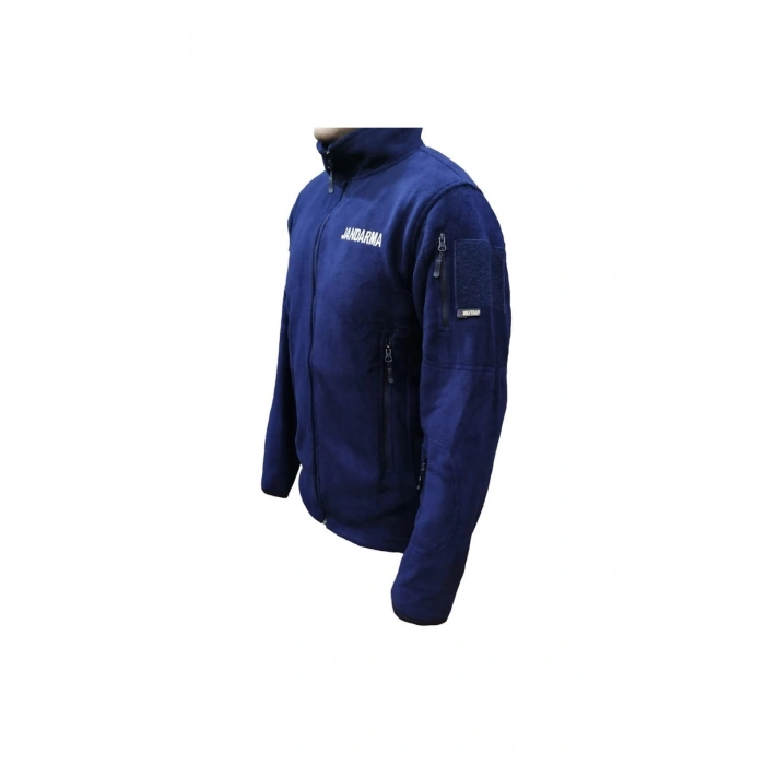 jandarma asayis lacivert renkli bato yaka rengi solmaz 5 cepli reflektorlu polar mont