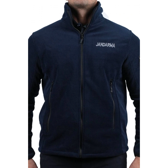 jandarma asayis lacivert renkli bato yaka rengi solmaz 5 cepli reflektorlu polar mont