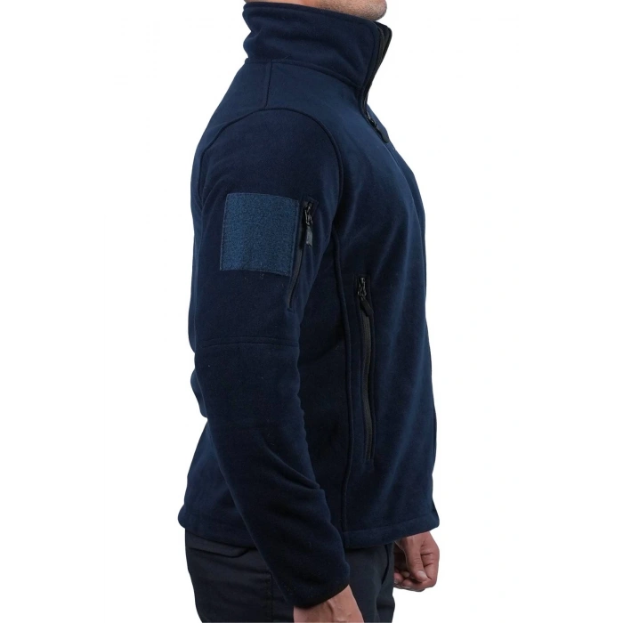 jandarma asayis lacivert renkli bato yaka rengi solmaz 5 cepli reflektorlu polar mont