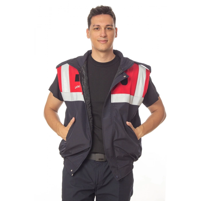 jandarma asayis lacivert renkli kollari cikarilabilir subay astsubay uzman cavus kislik monding mont yelek