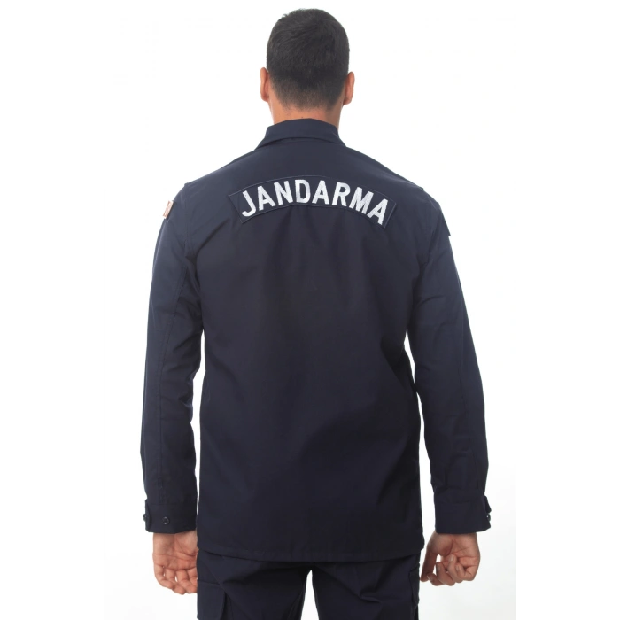 Jandarma Asayis Lacivert Renk Rengi Solmayan Uzun Kollu Orjinal Taktik Gomlek