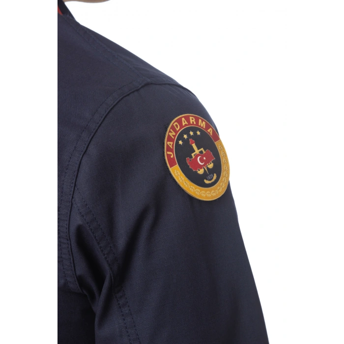 Jandarma Asayis Lacivert Renk Rengi Solmayan Uzun Kollu Orjinal Taktik Gomlek