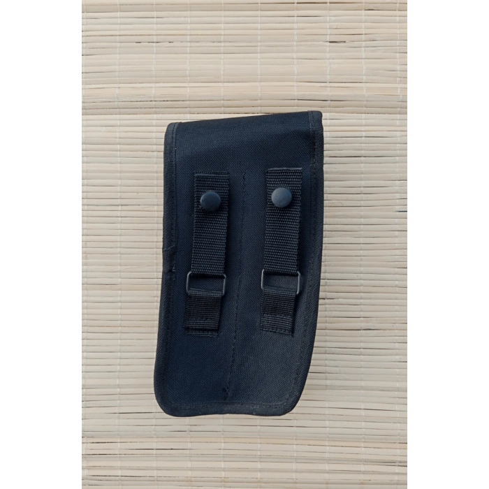 jandarma asayis siyah renkli citcitli impertex mp5 ciftli yedek sarjor kilifi