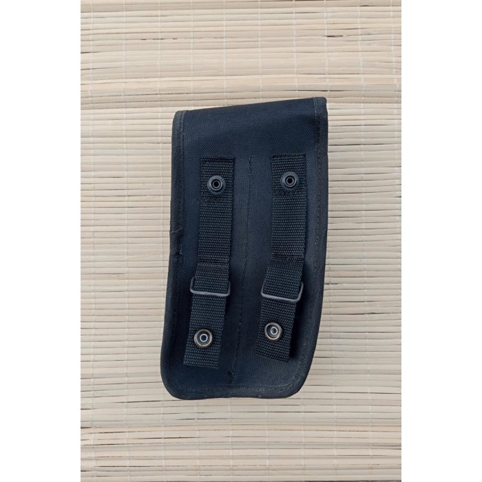 jandarma asayis siyah renkli citcitli impertex mp5 ciftli yedek sarjor kilifi