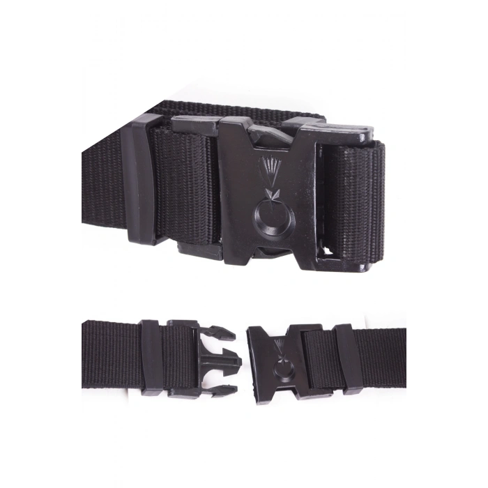 jandarma asayis siyah renkli suali plastik tokali dokuma taktik palaska kemer