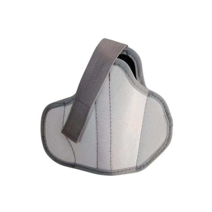 jandarma asayis trafik otoyol impertex kumas beyaz renkli kemere palaskaya takilan cirtli yarim kelebek silah kilifi