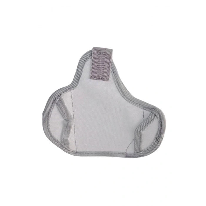 jandarma asayis trafik otoyol impertex kumas beyaz renkli kemere palaskaya takilan cirtli yarim kelebek silah kilifi