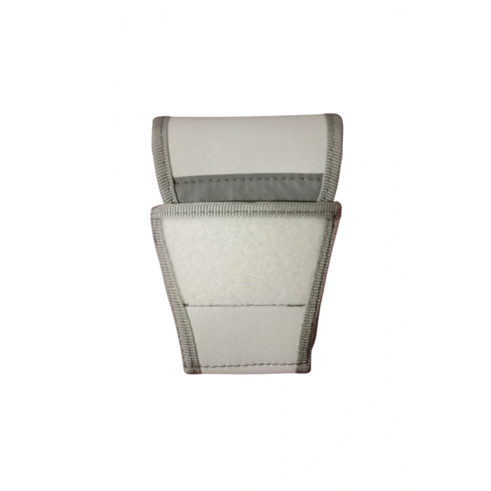 jandarma asayis trafik otoyol impertex kumas beyaz renkli reflektorlu kemere palaskaya takilan cirtli kapali kelepce kilifi