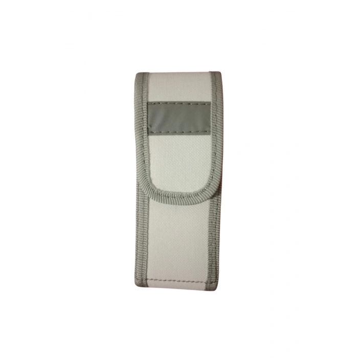 jandarma asayis trafik otoyol impertex kumas beyaz renkli reflektorlu kemere palaskaya takilan cirtli tekli sarjor kilifi