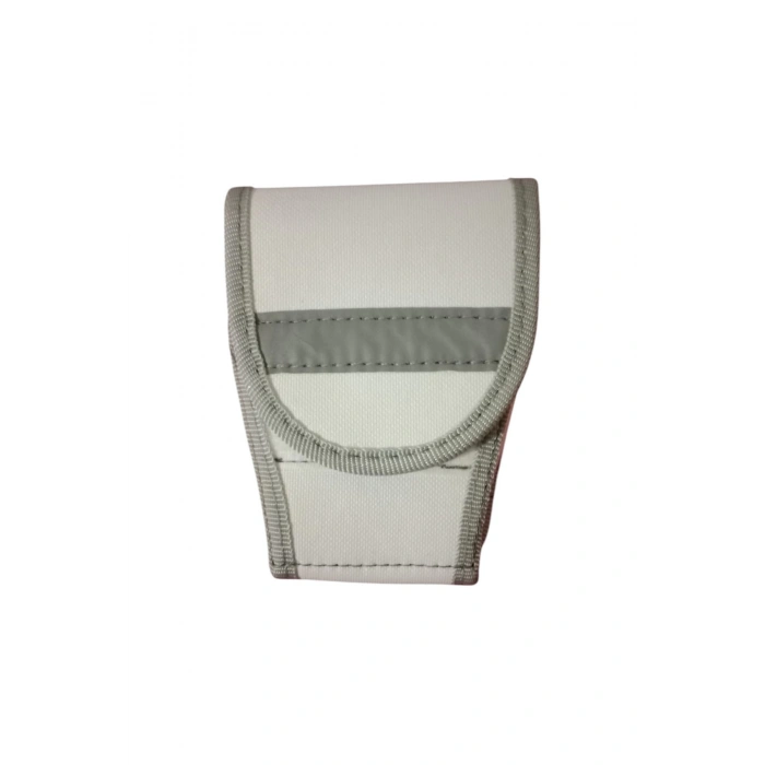 jandarma asayis trafik otoyol impertex kumas beyaz renkli reflektorlu kemere palaskaya takilan cirtli kapali kelepce kilifi