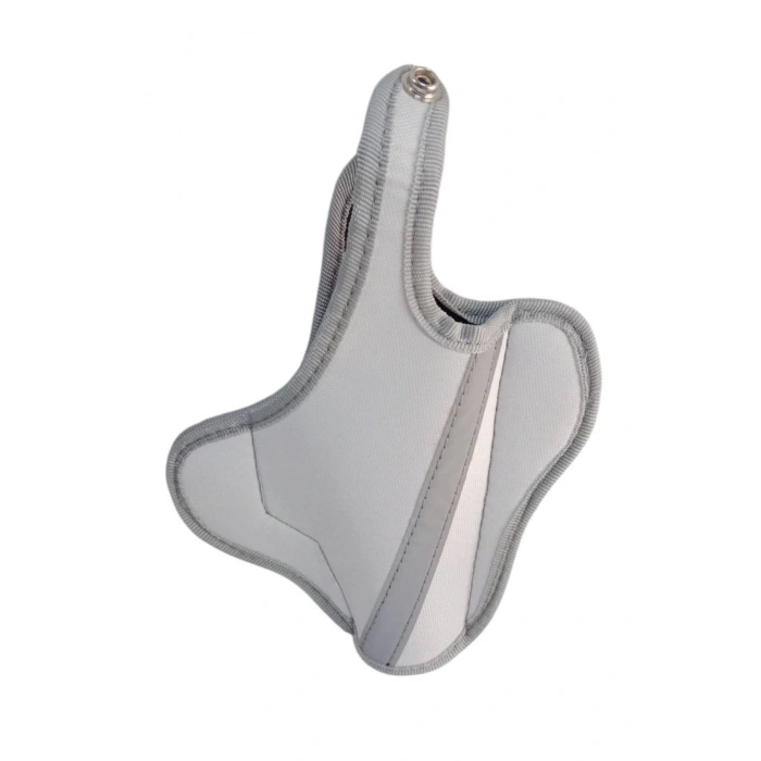 jandarma asayis trafik otoyol impertex kumas beyaz renkli reflektorlu kemere palaskaya takilan tam kelebek silah kilifi