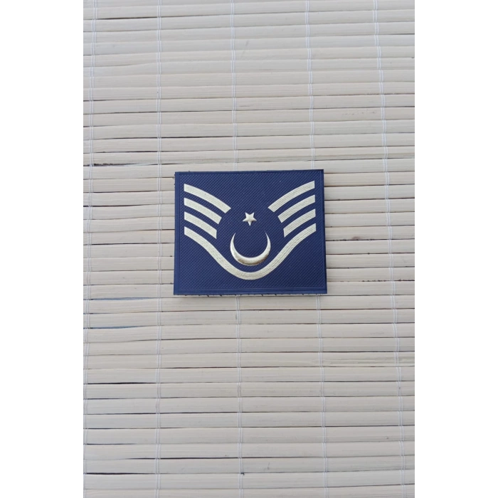 jandarma asayis astsubay ustcavus lacivert renkli 3d termoplastik mini rutbe