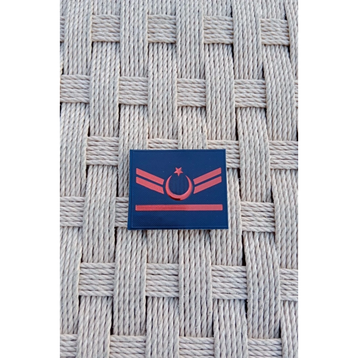 jandarma asayis uzman cavus 1 kademe 3d plastik mini gogus tisort rutbesi