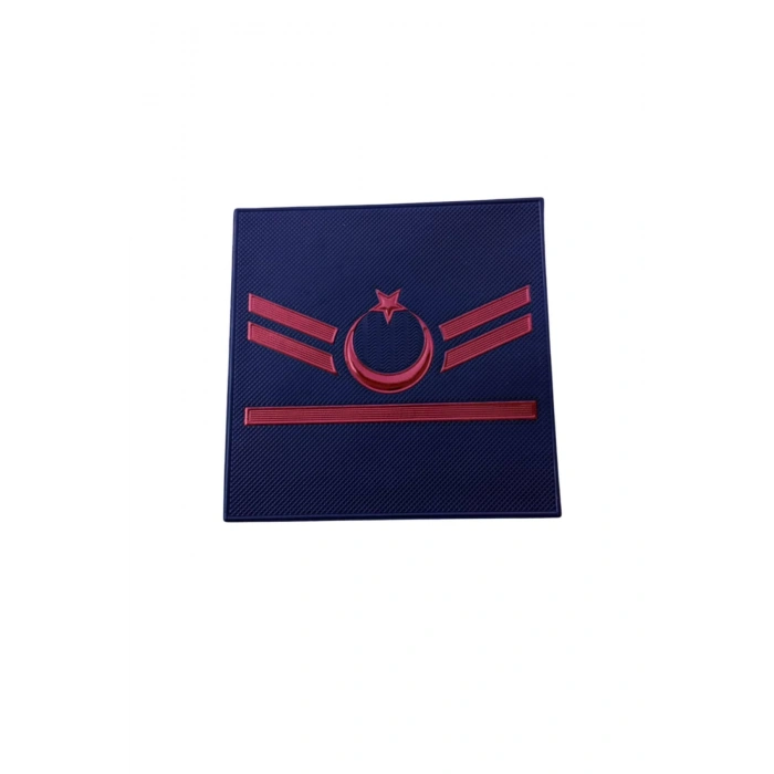 Jandarma Asayis Uzman Cavus 1 Kademe Lacivert Renkli 3D Termoplastik Kol Rutbe