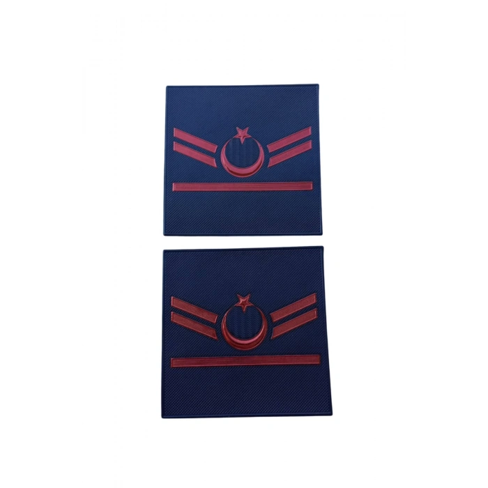 Jandarma Asayis Uzman Cavus 1 Kademe Lacivert Renkli 3D Termoplastik Kol Rutbe