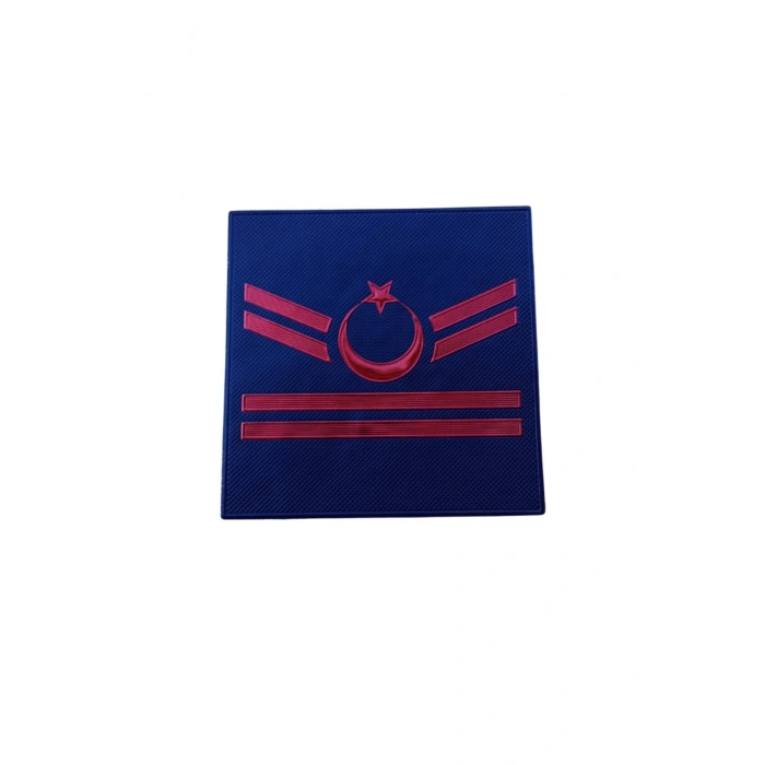 Jandarma Asayis Uzman Cavus 2 Kademe Lacivert Renkli 3D Termoplastik Kol Rutbe