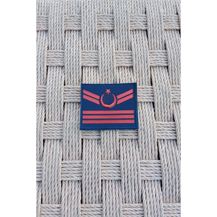 jandarma asayis uzman cavus 3 kademe 3d plastik mini gogus tisort rutbesi