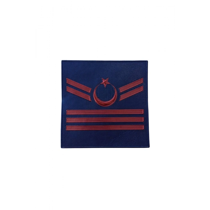 Jandarma Asayis Uzman Cavus 3 Kademe Lacivert Renkli 3D Termoplastik Kol Rutbe