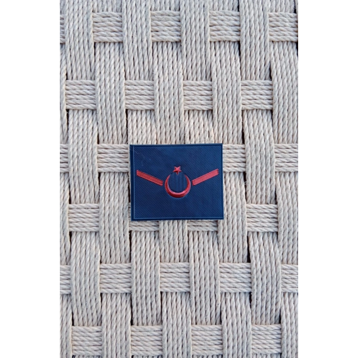 jandarma asayis uzman onbasi 3d plastik mini gogus tisort rutbesi