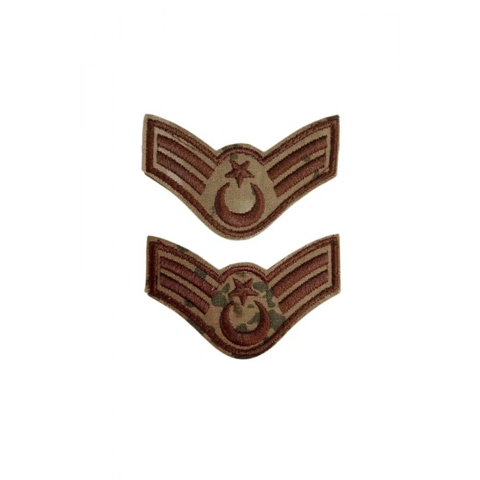 Jandarma Astsubay Cavus Kamuflaj Renkli Nakis Kol Rutbe