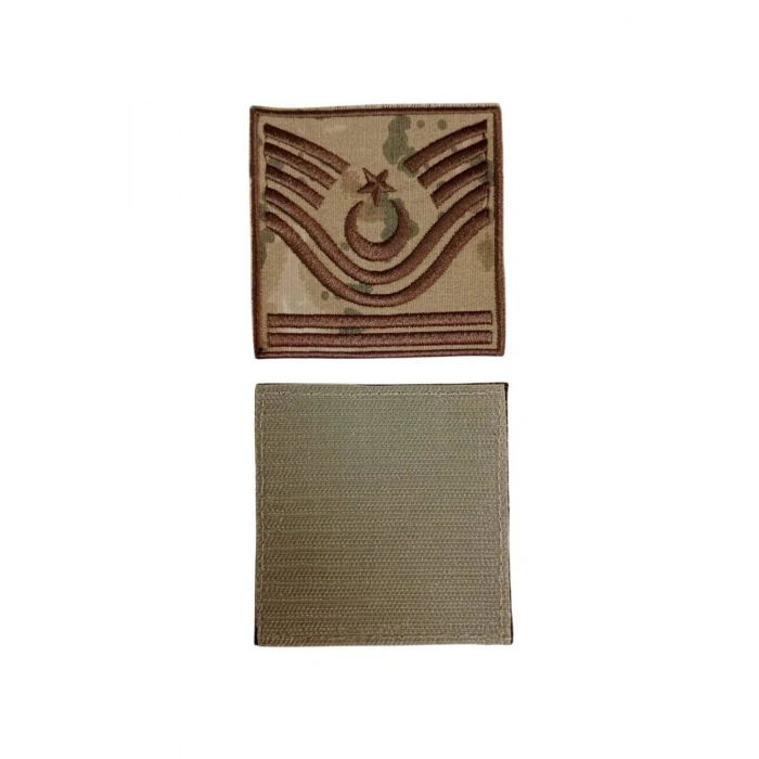 Jandarma Astsubay Kidemli Bascavus Kamuflaj Renkli Nakis Kol Rutbe