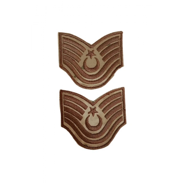 Jandarma Astsubay Kidemli Ustcavus Kamuflaj Renkli Nakis Kol Rutbe