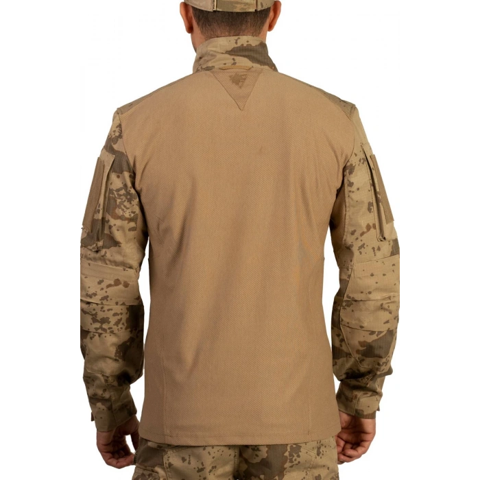 jandarma col kamuflaj renkli sungur model uzun kollu 4 cepli bato yaka ceyrek fermuarli operasyon taktik combat t shirt