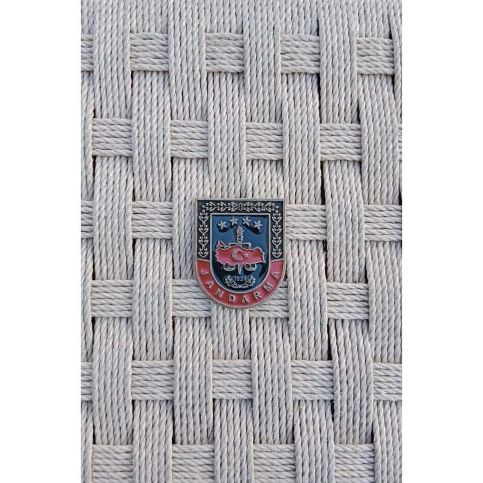 jandarma kabartma yazili amblemli ozel tasarim cuzdan rozeti