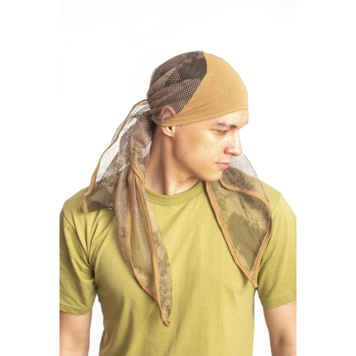 Jandarma Kamuflaj Desenli Fileli Ucgen Bandana