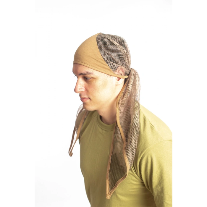 Jandarma Kamuflaj Desenli Fileli Ucgen Bandana