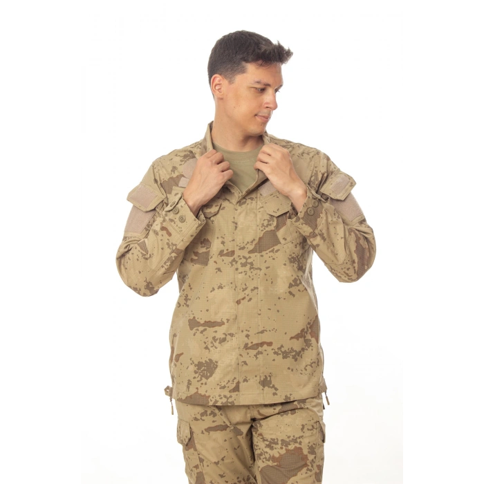 jandarma kamuflaj renkli 4 cepli uzun kollu taktik gomlek komando gomlegi