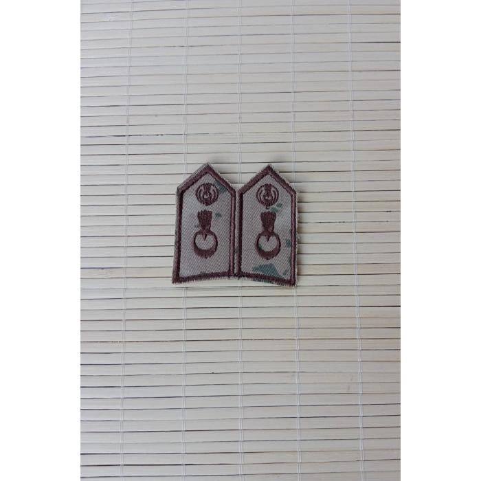 Jandarma Kamuflaj Renkli Nakis islemeli Cirtli Bez Yaka Spolet