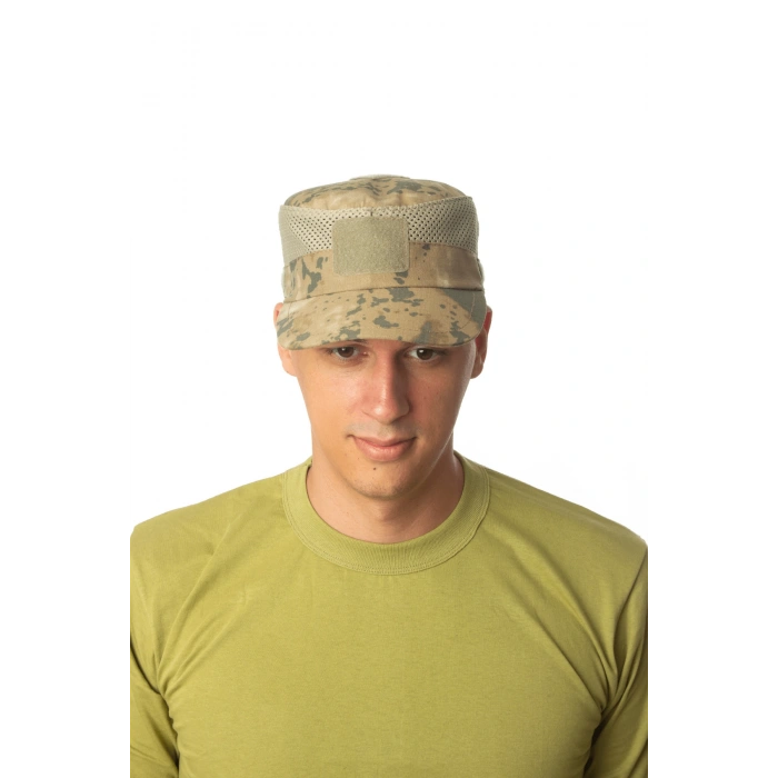jandarma kamuflaj renkli on tarafi cirtli arka tarafi ayarlamali yazlik fileli operasyon sapka kep