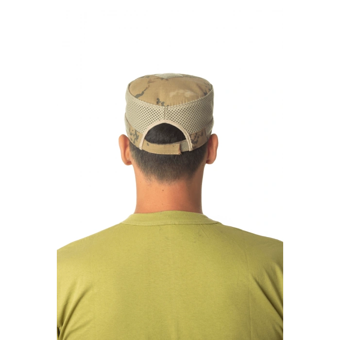 jandarma kamuflaj renkli on tarafi cirtli arka tarafi ayarlamali yazlik fileli operasyon sapka kep