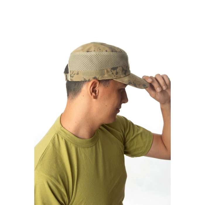 jandarma kamuflaj renkli on tarafi cirtli arka tarafi ayarlamali yazlik fileli operasyon sapka kep