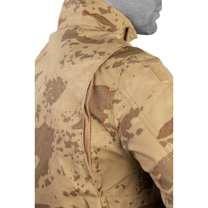 Jandarma Kamuflaj Renkli Uzun Kollu Cepli ictima Ceket Gomlek