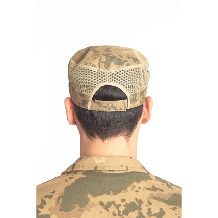 jandarma kamuflaj renkli arkasi ayarlamali yazlik fileli operasyon sapka kep