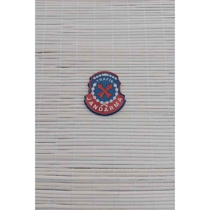 jandarma trafik kirmizi lacivert zemin 3d plastik gogus arma patch pec
