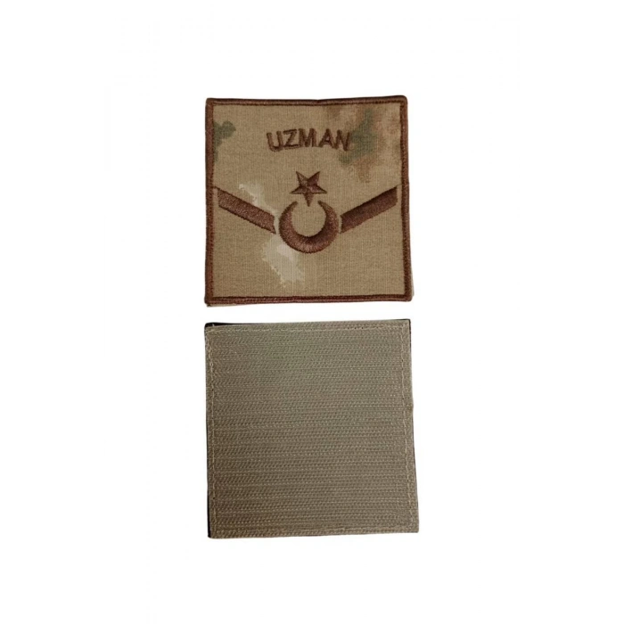 Jandarma Uzman Onbasi Kamuflaj Renkli Nakis Kol Rutbe