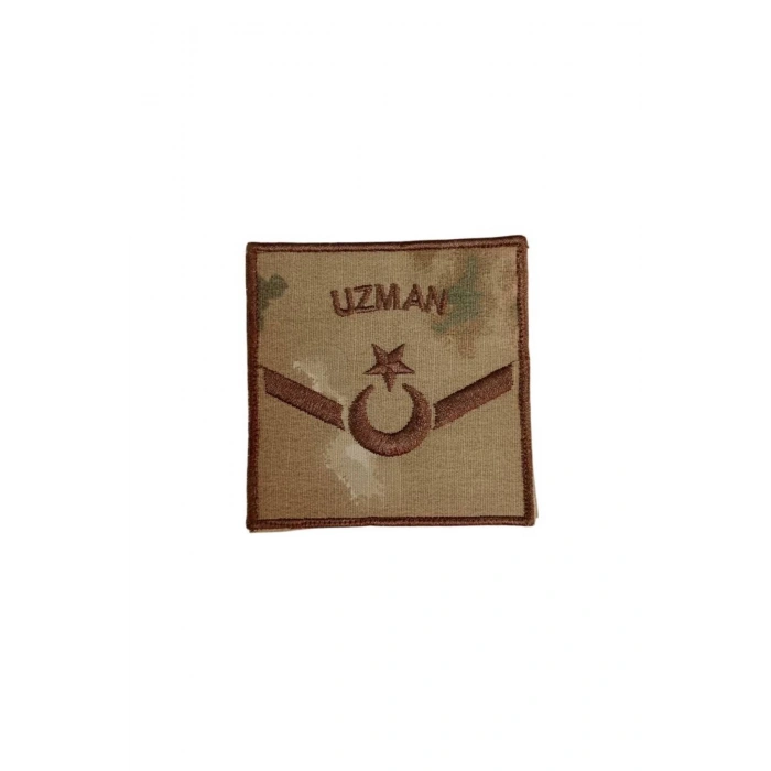 Jandarma Uzman Onbasi Kamuflaj Renkli Nakis Kol Rutbe