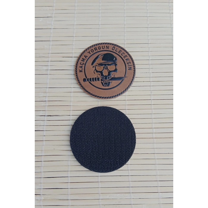 kacma yorgun oleceksin 3d tpu termoplastik gogus arma patch pec