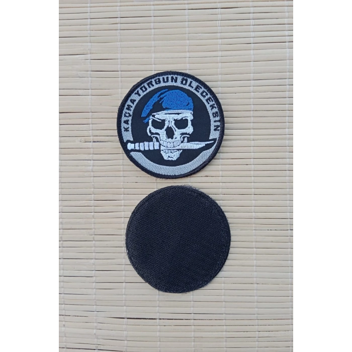 kacma yorgun oleceksin nakis islemeli arma pec patch