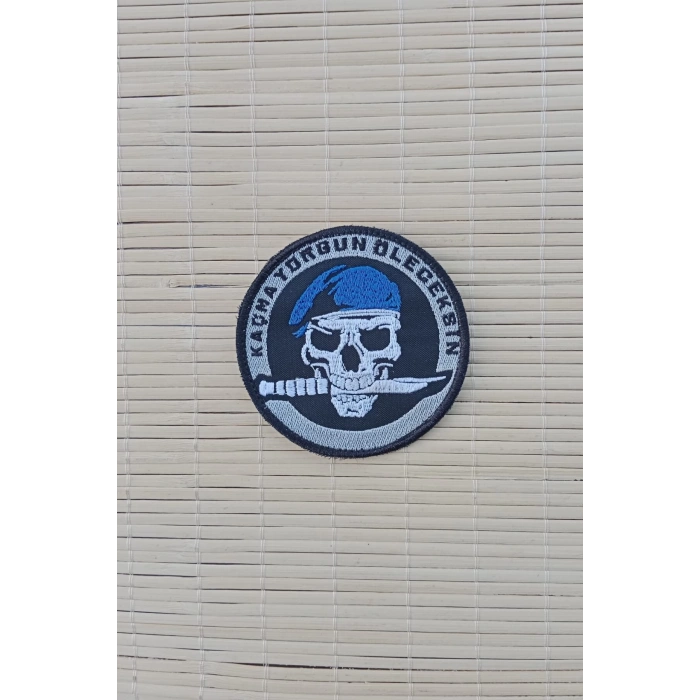 kacma yorgun oleceksin nakis islemeli arma pec patch