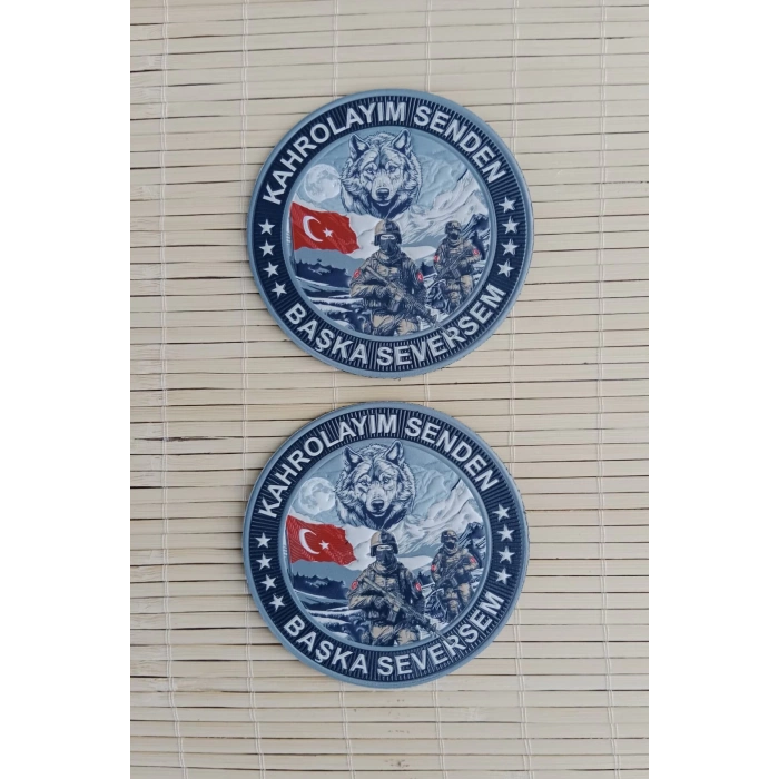 kahrolayim senden baskasi seversem 3d tpu termoplastik silikon kabartma nakis islemeli arma patch pec