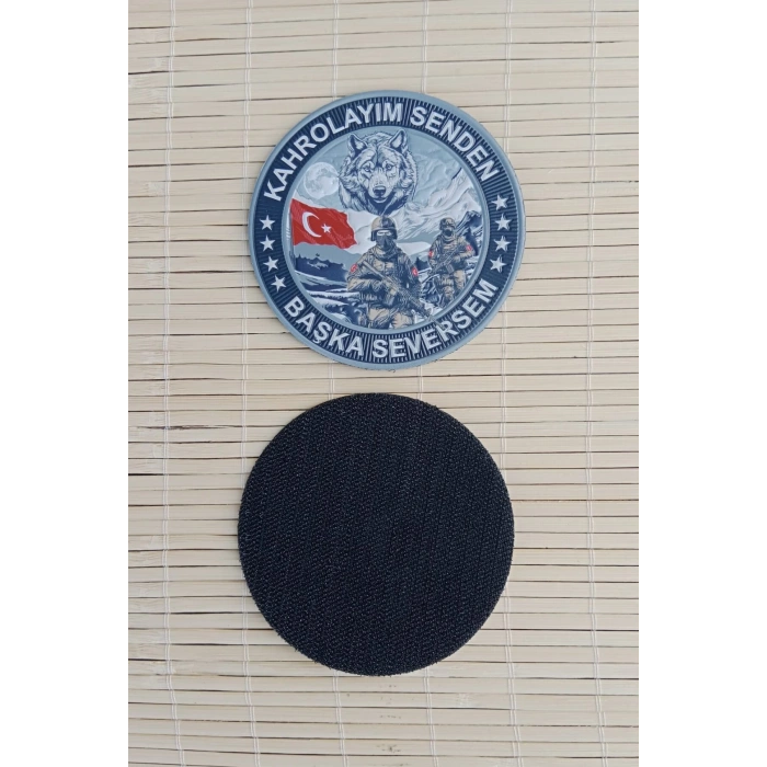 kahrolayim senden baskasi seversem 3d tpu termoplastik silikon kabartma nakis islemeli arma patch pec