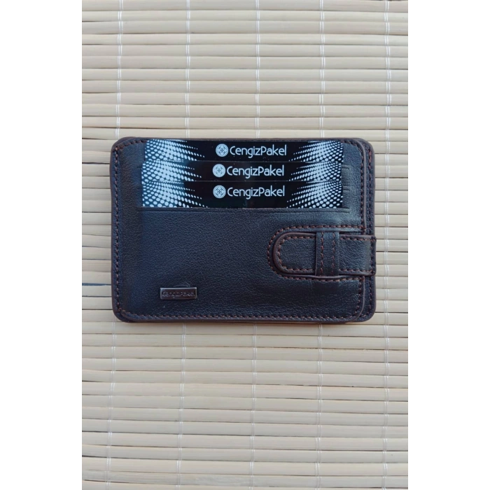 Kahverengi Hakiki Deri Cengiz Pakel Kartlik