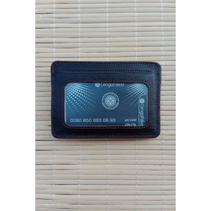 Kahverengi Hakiki Deri Cengiz Pakel Kartlik