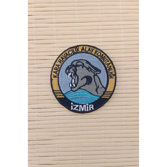 Kara Havacilik Alay Komutanligi izmir Yazili Nakis islemeli Arma Pec Patch