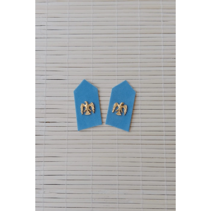 kara havacilik gok mavisi kumas astsubay harici yaka spoleti