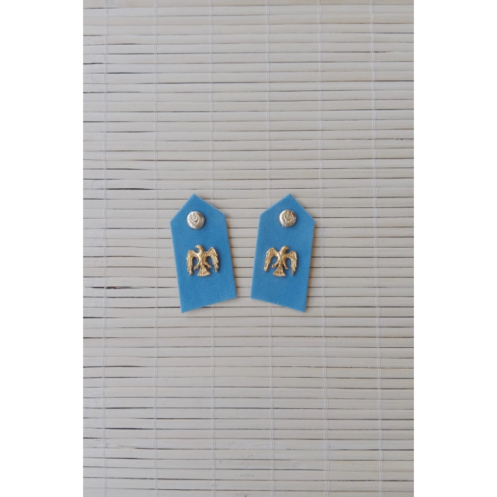 kara havacilik gok mavisi kumas subay yaka spoleti